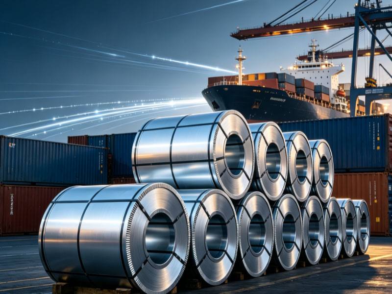 Steel coil export